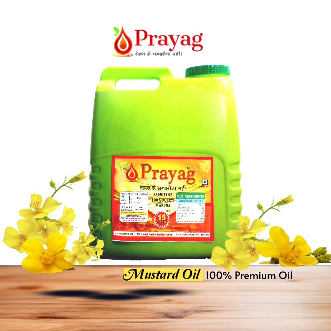 15Ltr. Cold Press Yellow Mustard Oil